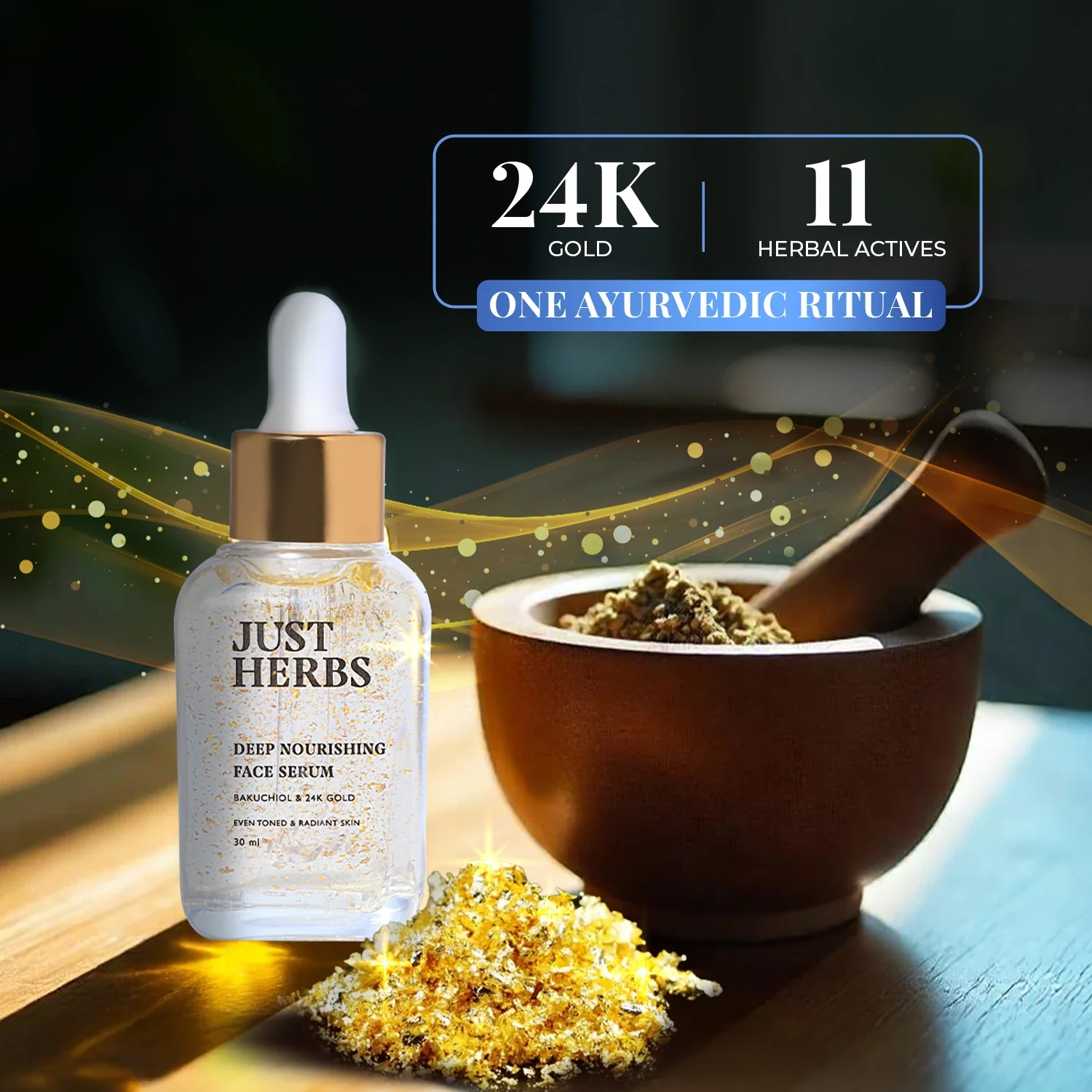 24K Gold & Bakuchiol Deep Nourishing Face Serum - Image 5