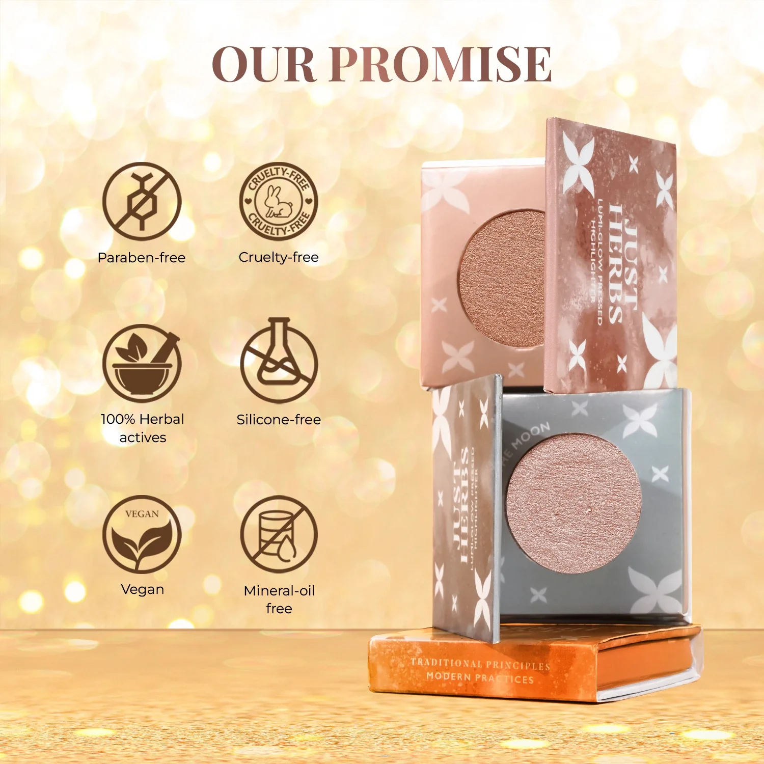 Lumi-glow Pressed Highlighter with Shea Butter and Amla - Image 10