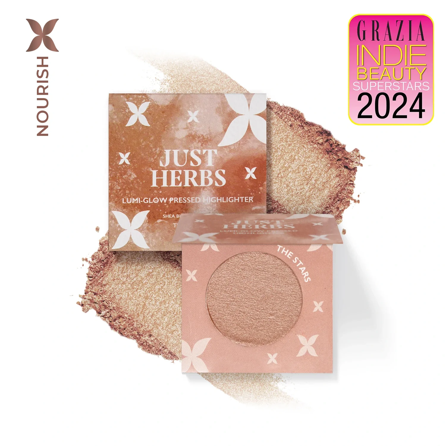Lumi-glow Pressed Highlighter with Shea Butter and Amla - Image 3