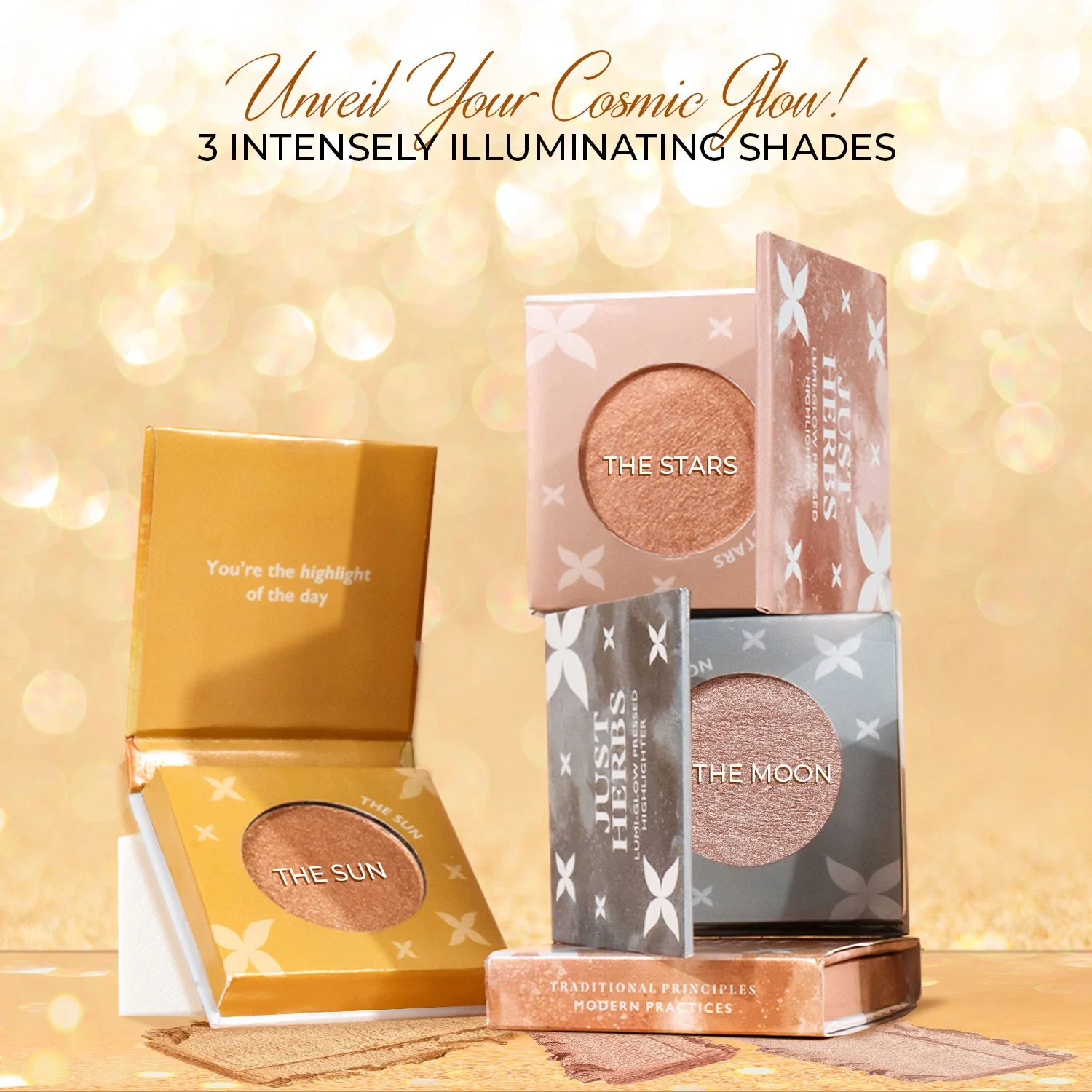 Lumi-glow Pressed Highlighter with Shea Butter and Amla - Image 6