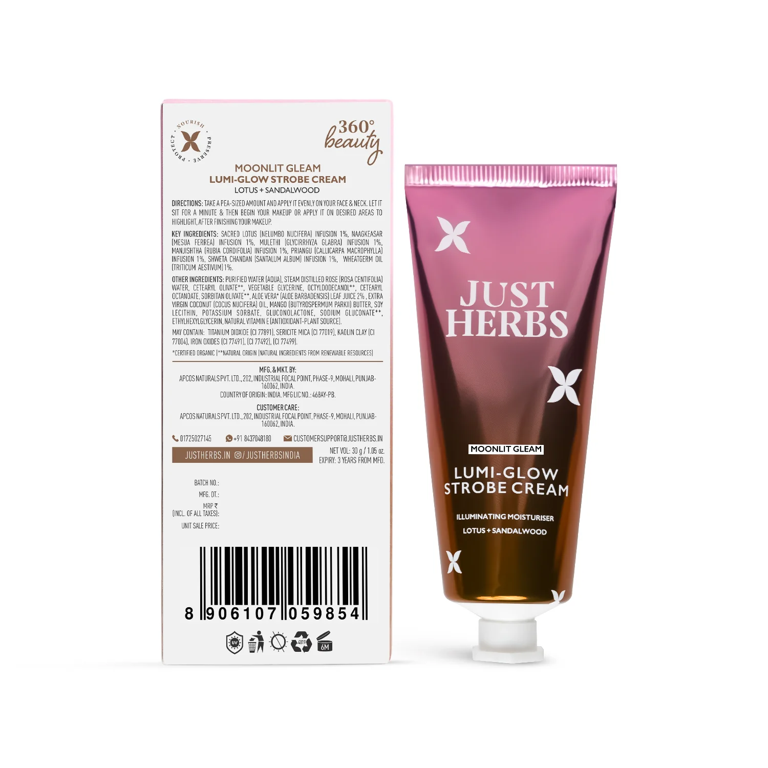 Lumi-glow Strobe Cream with Lotus and Sandalwood - Image 13